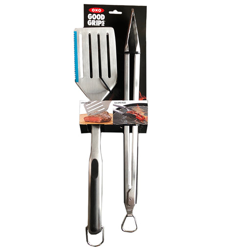 OXO Good Grips 3-Piece Grilling Set, 2 Utensils & Tool Rest on Food52